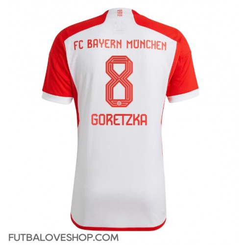 Dres Bayern Munich Leon Goretzka #8 Domáci 2023-24 Krátky Rukáv